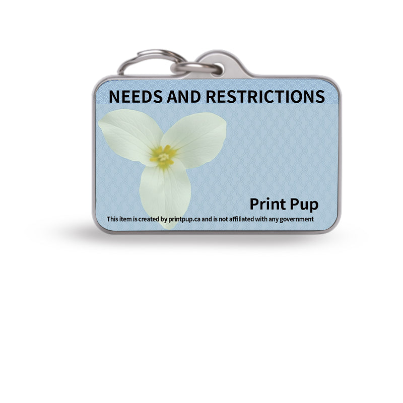 Ontario Driver’s License Pet ID Tag