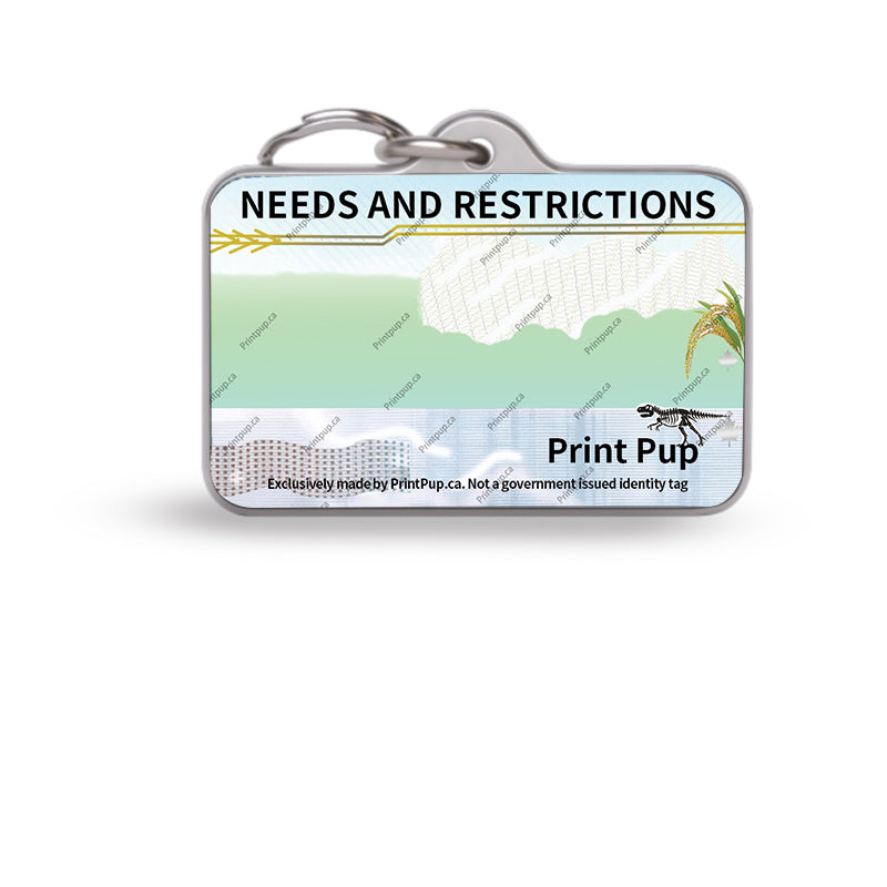 Alberta Driver’s License Pet ID Tag