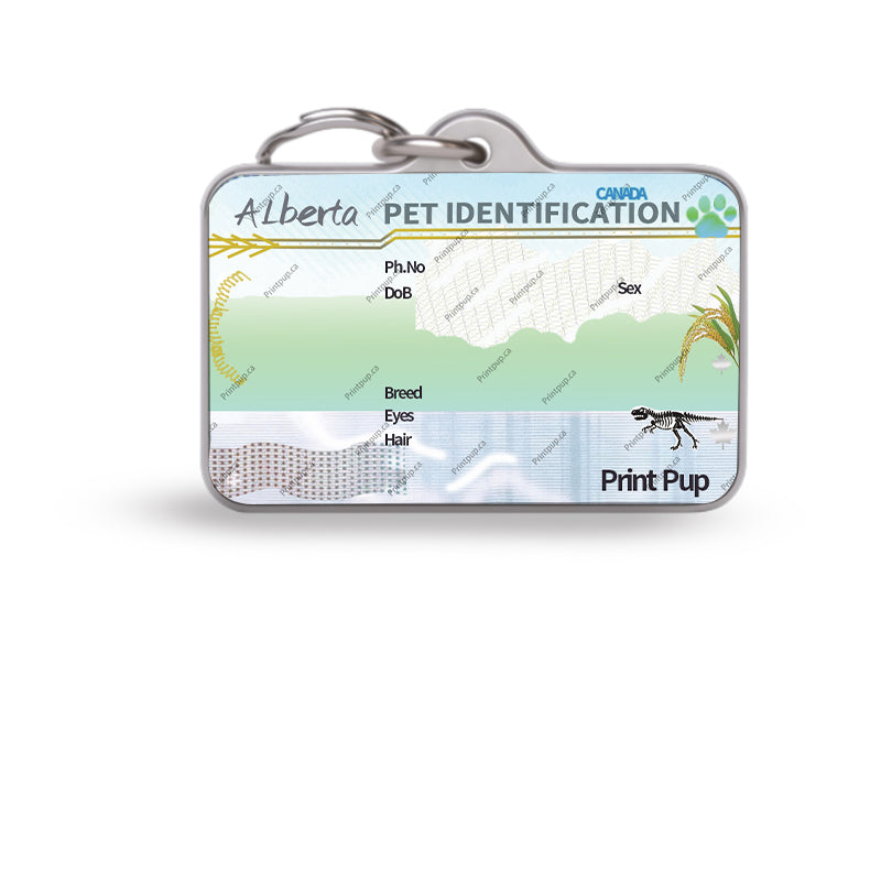 Alberta Driver’s License Pet ID Tag