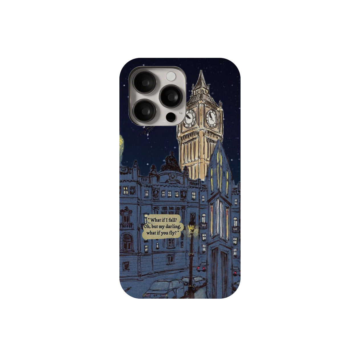 Phone case with Big Ben design on a white background