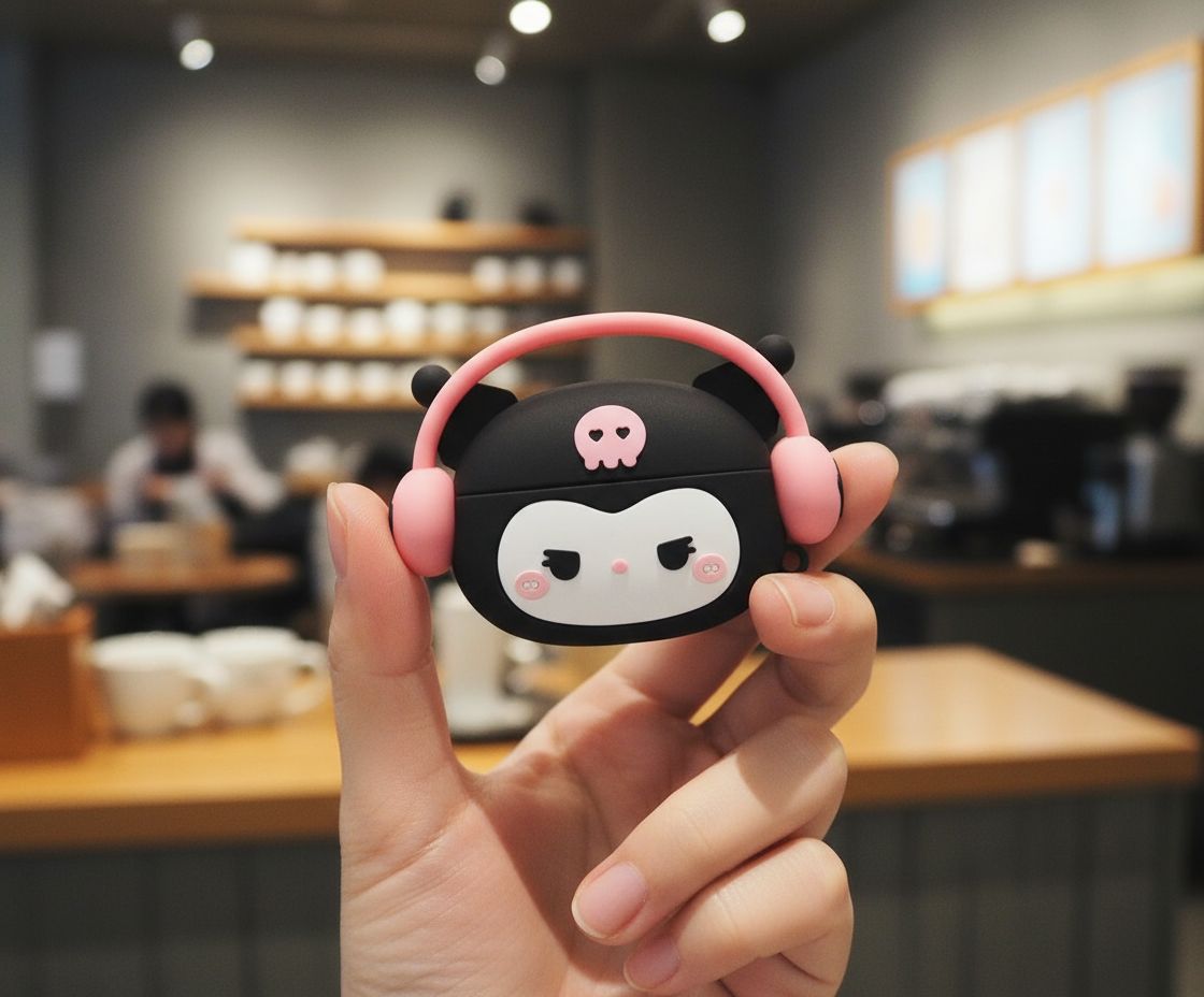 Kuromi-themed protective case for Apple AirPods