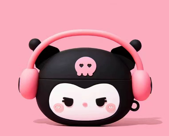 Kuromi-themed protective case for Apple AirPods
