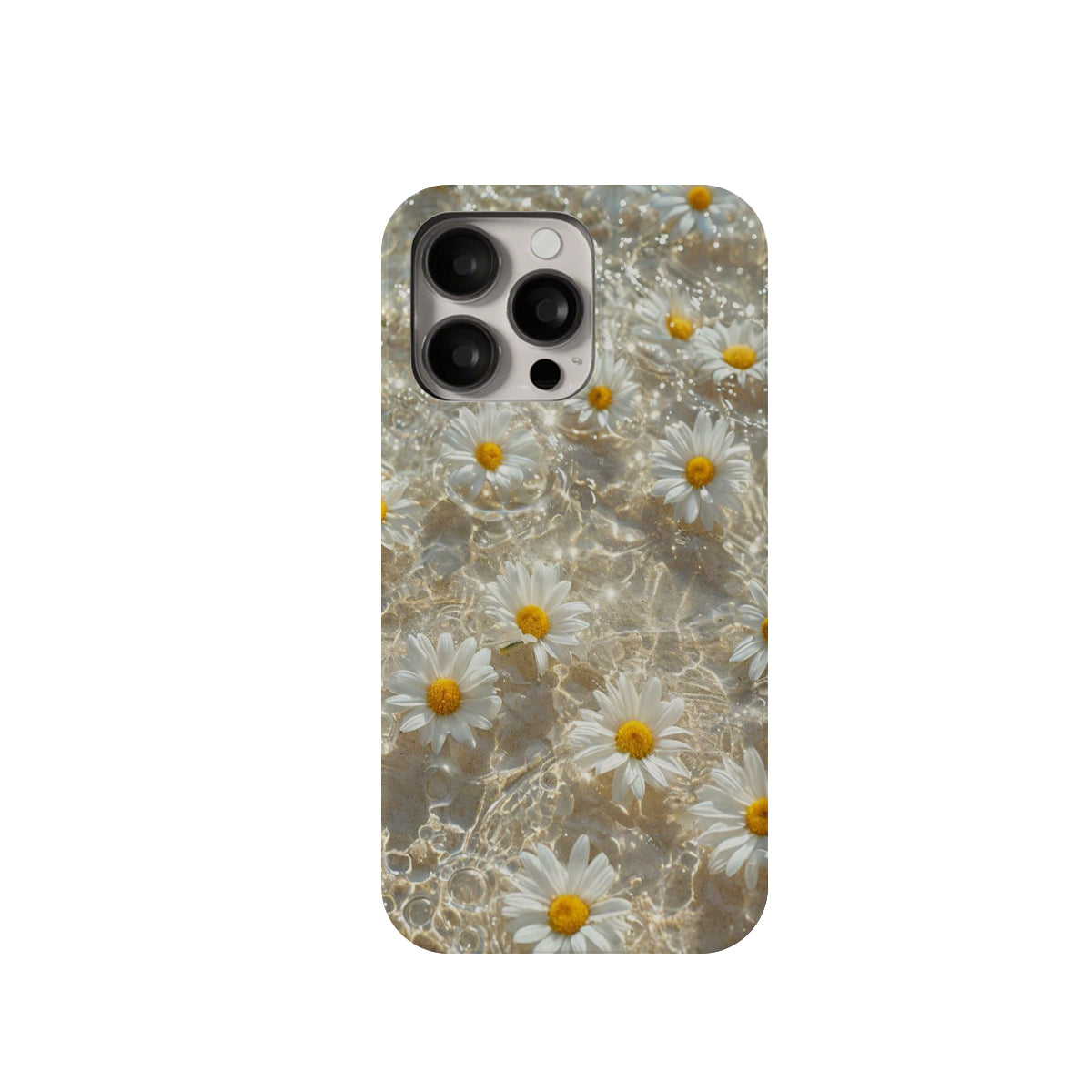 Phone case with floral design on a white background