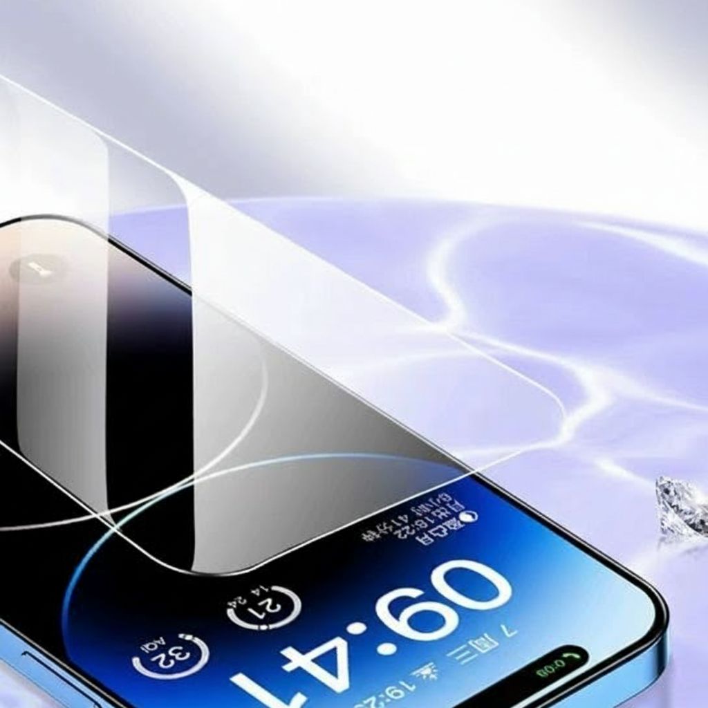 Smartphone with a clear screen protector 