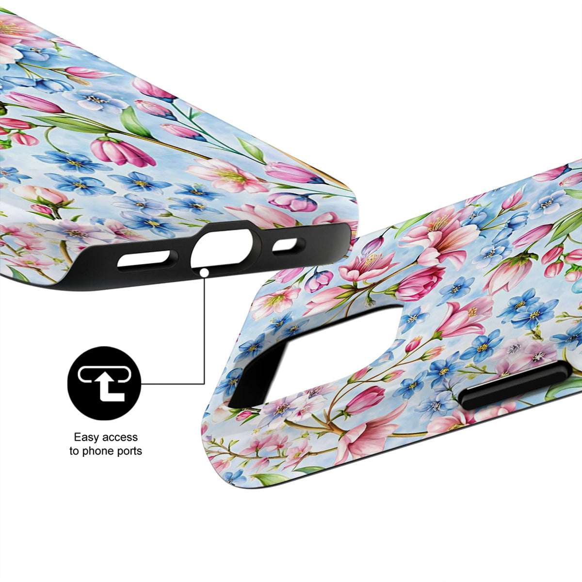 Made for iPhone – Precisely cut for easy access to all ports and buttons; compatible with all iPhone models.