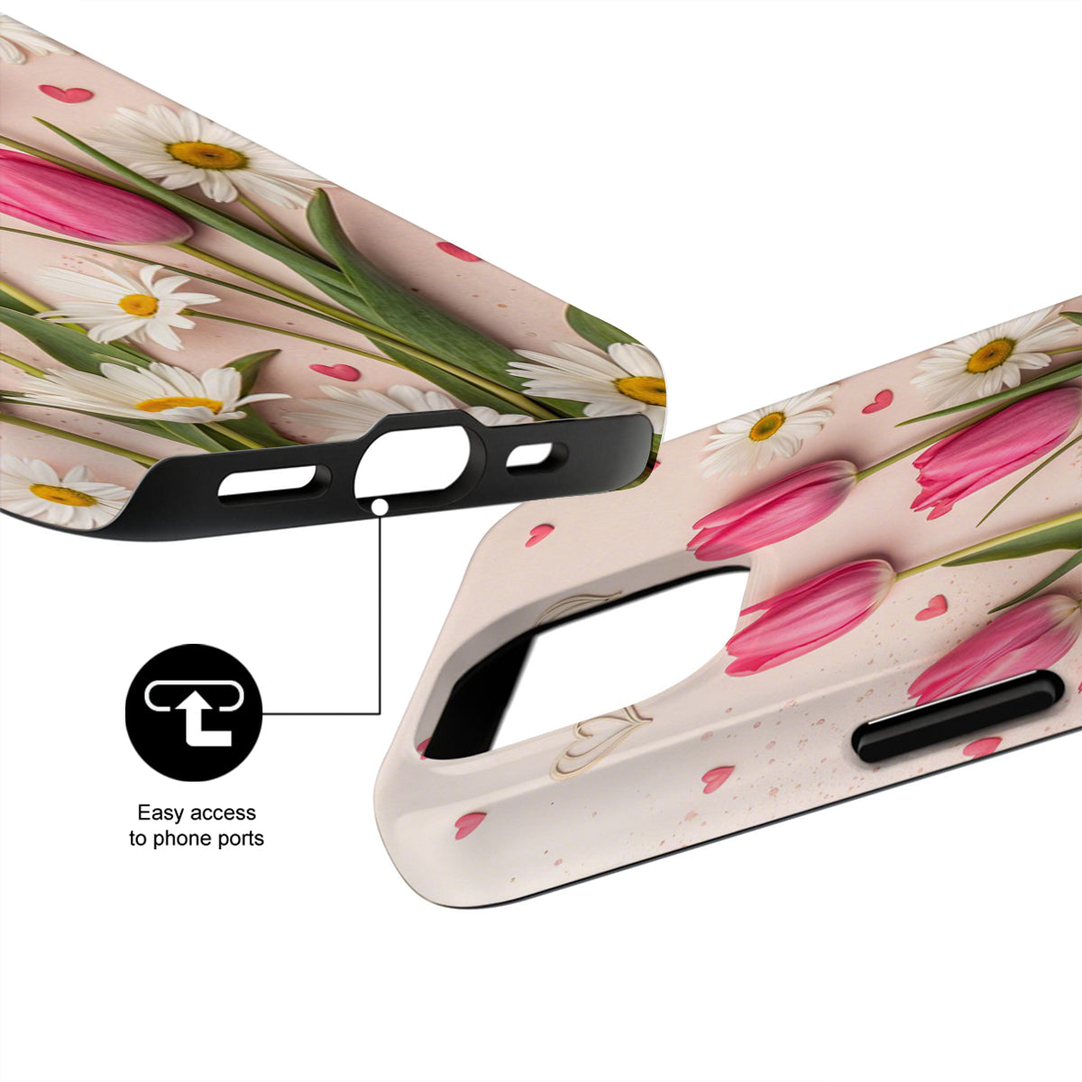 Made for iPhone – Precisely cut for easy access to all ports and buttons; compatible with all iPhone models.