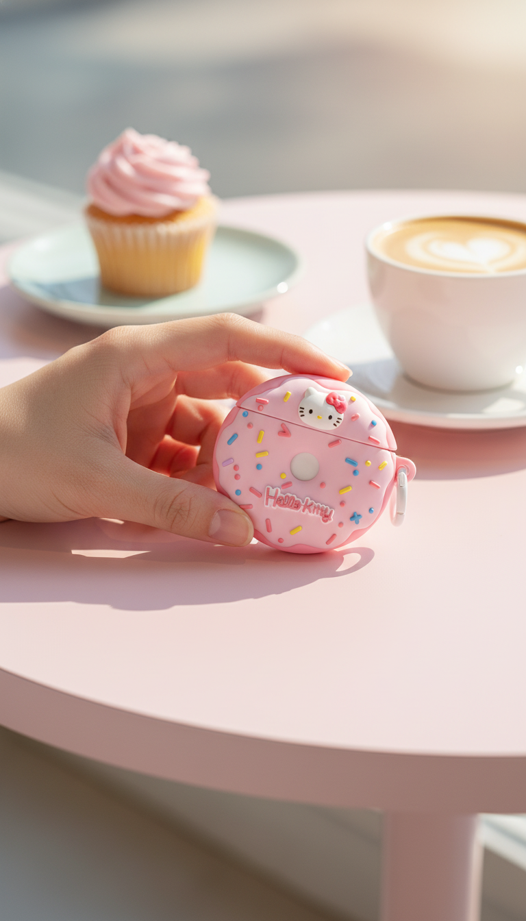 Hello Kitty Donut AirPods Case 🍩