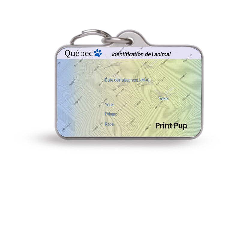 Quebec Pets License ID Tag